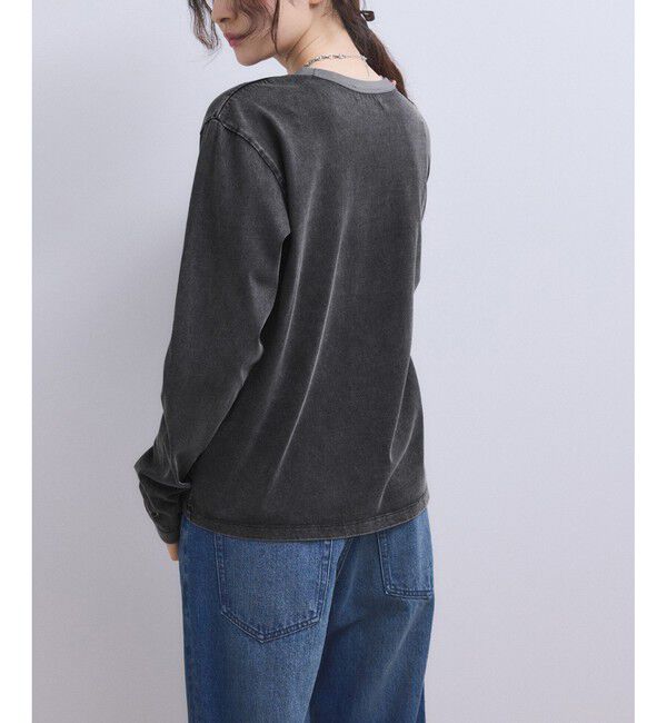 ADAM ET ROPE'「【WEB限定】ガーメントダイリンガーロンTee」|Tシャツ・カットソー|