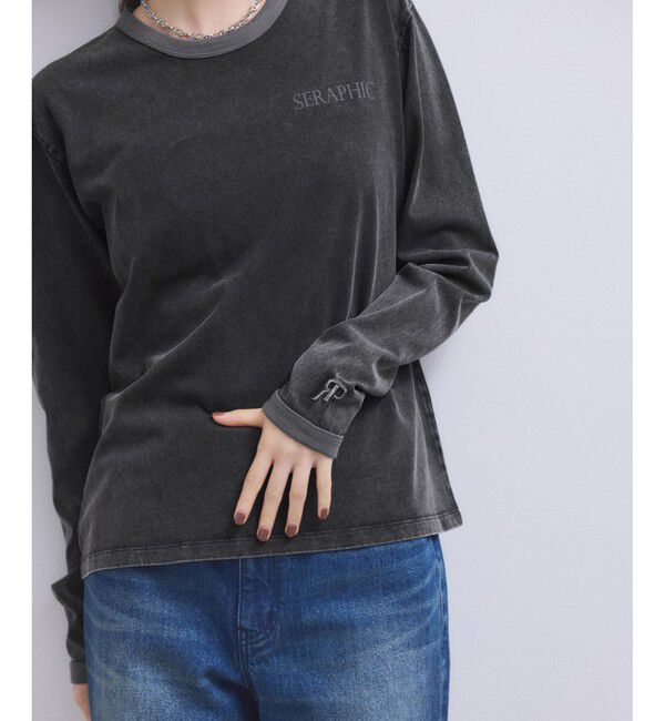 ADAM ET ROPE'「【WEB限定】ガーメントダイリンガーロンTee」|Tシャツ・カットソー|