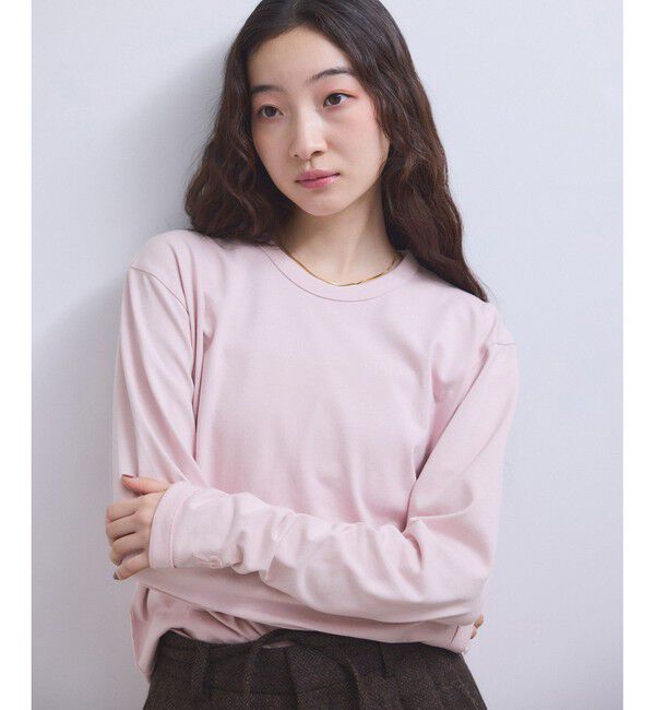 ADAM ET ROPE'「【WEB限定】ガーメントダイリンガーロンTee」|Tシャツ・カットソー|