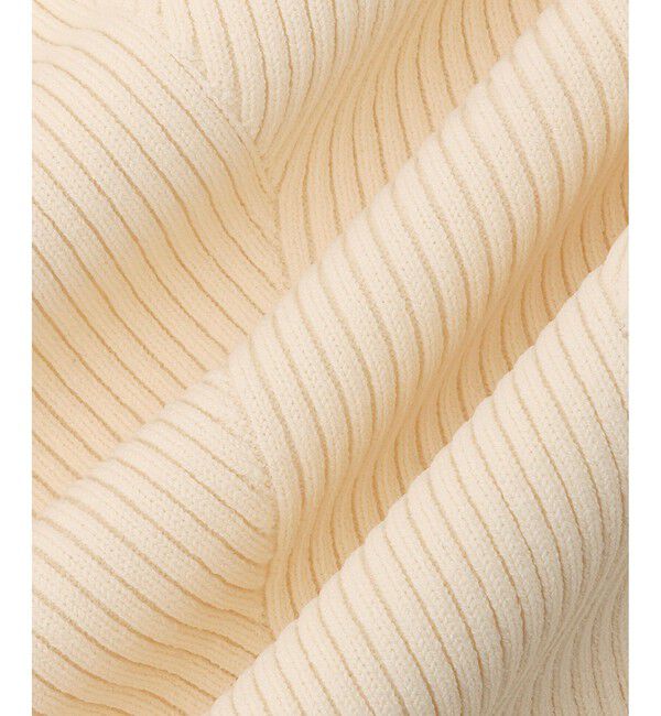 ADAM ET ROPE'「【サステナブル】フォルムリブカーディガン」|カーディガン|