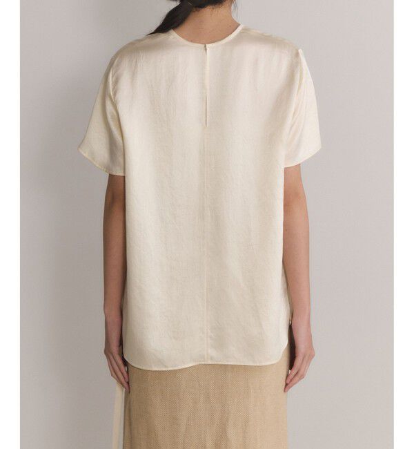 ADAM ET ROPE'「【EMOELLE】サテンTブラウス」|シャツ・ブラウス|