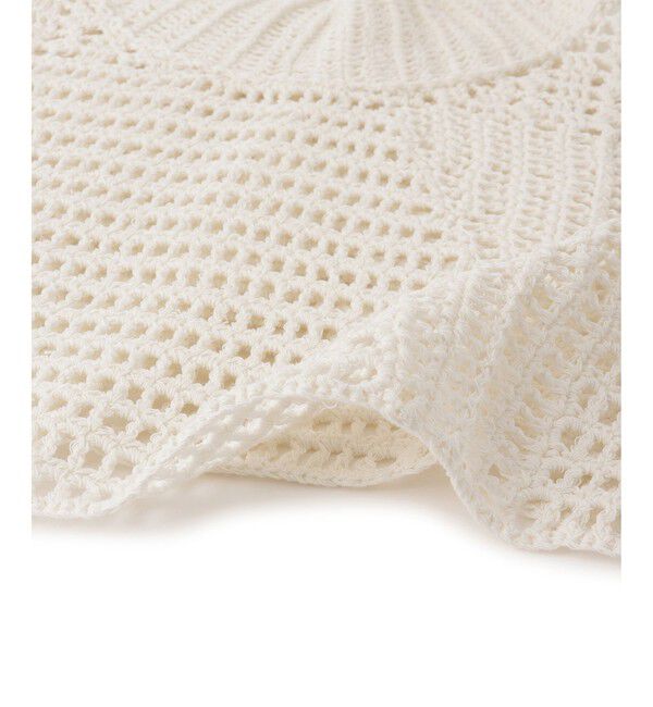 ADAM ET ROPE'「【EMOELLE】コットンリネンクラフトニットトップ」|キャミソール|