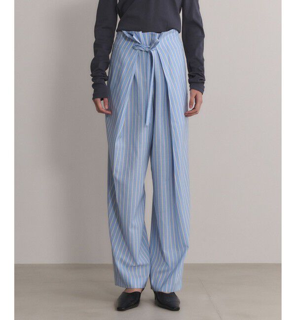 ADAM ET ROPE'「【EMOELLE】サマーウールイージースラックス」|スラックス|