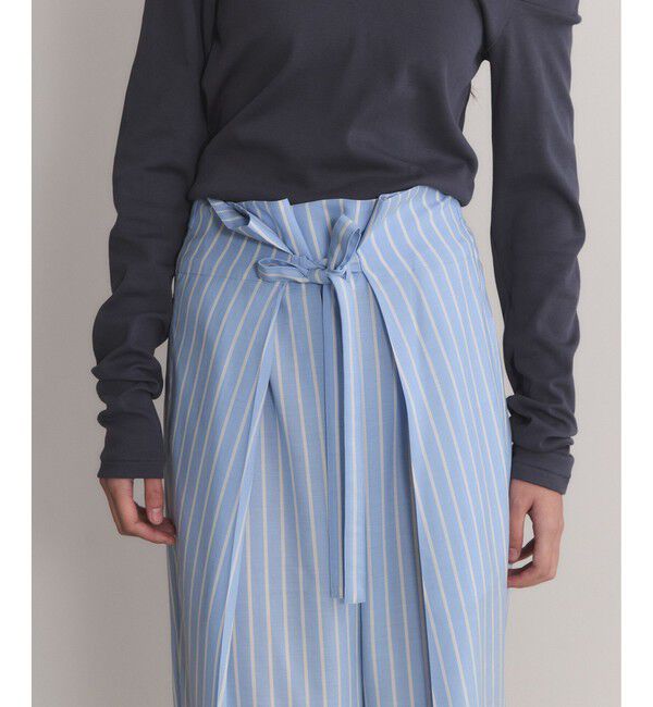 ADAM ET ROPE'「【EMOELLE】サマーウールイージースラックス」|スラックス|