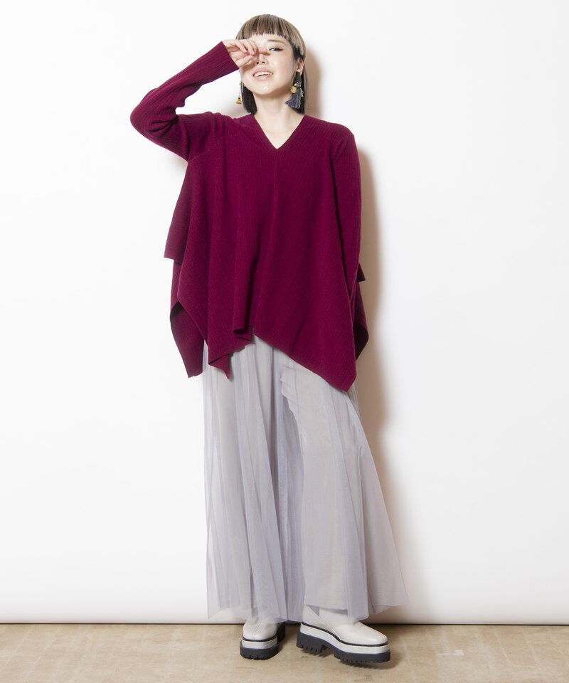  「スクエアヘムニットプルオーバー」|ニット・セーター|