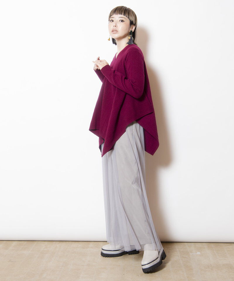  「スクエアヘムニットプルオーバー」|ニット・セーター|