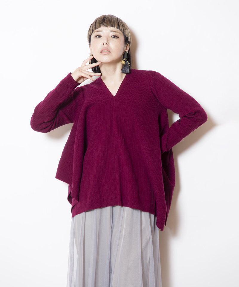  「スクエアヘムニットプルオーバー」|ニット・セーター|