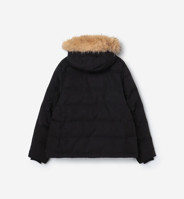 DANTON「DANTON | ポリエステルタッサー ファーフード ダウンジャケット WOMEN」|ダウン|