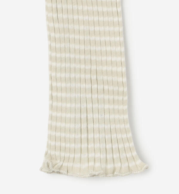 LE GLAZIK「LE GLAZIK | コットンランダムリブ ボトルネック長袖Tシャツ WOMEN」|Tシャツ・カットソー|