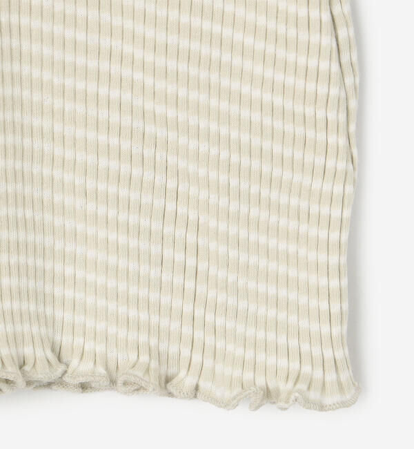 LE GLAZIK「LE GLAZIK | コットンランダムリブ ボトルネック長袖Tシャツ WOMEN」|Tシャツ・カットソー|