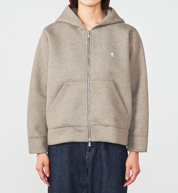 GYMPHLEX「Gymphlex | ダンボールニット ジップフードジャケット WOMEN」|パーカー|