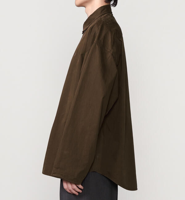 GYMPHLEX「Gymphlex | ピーチスキン レギュラーカラー長袖シャツ MEN」|シャツ・ブラウス|