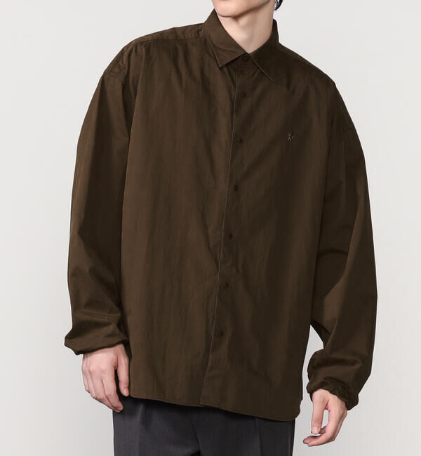 GYMPHLEX「Gymphlex | ピーチスキン レギュラーカラー長袖シャツ MEN」|シャツ・ブラウス|