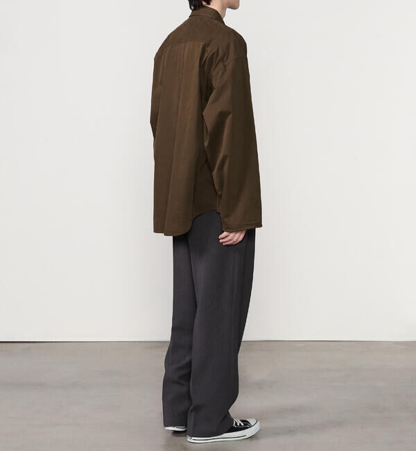 GYMPHLEX「Gymphlex | ピーチスキン レギュラーカラー長袖シャツ MEN」|シャツ・ブラウス|