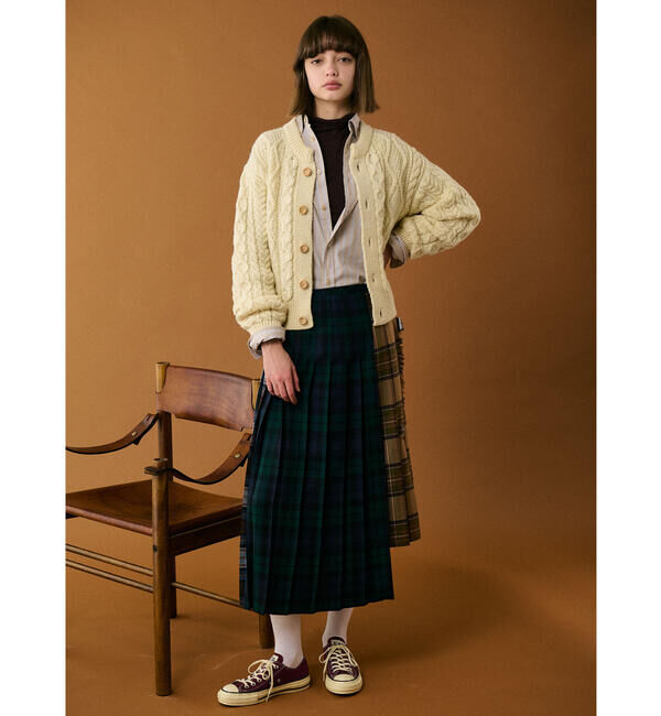 GYMPHLEX「Gymphlex | コットンストライプ ショートボタンダウン長袖シャツ WOMEN」|シャツ・ブラウス|