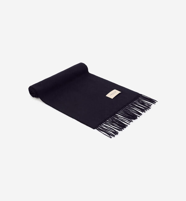 Morris & Sons「MORRIS & SONS | カシミヤマフラー SOLID」|マフラー|NAVY