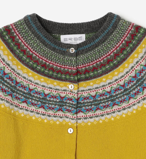  「ERIBE | ウール ショートカーディガン WOMEN」|ニット・セーター|