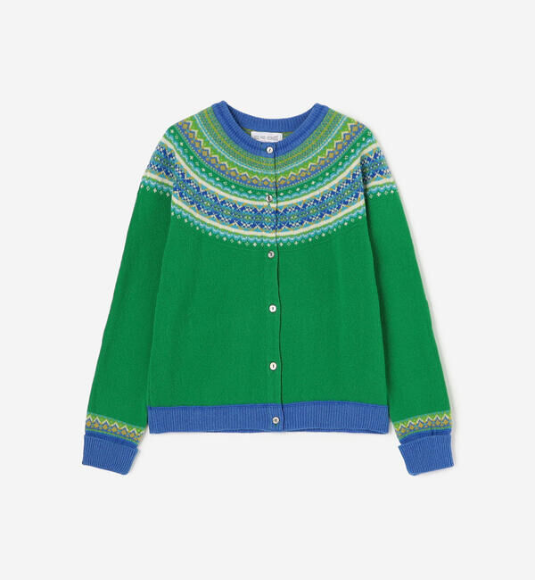  「ERIBE | ウール ショートカーディガン WOMEN」|ニット・セーター|