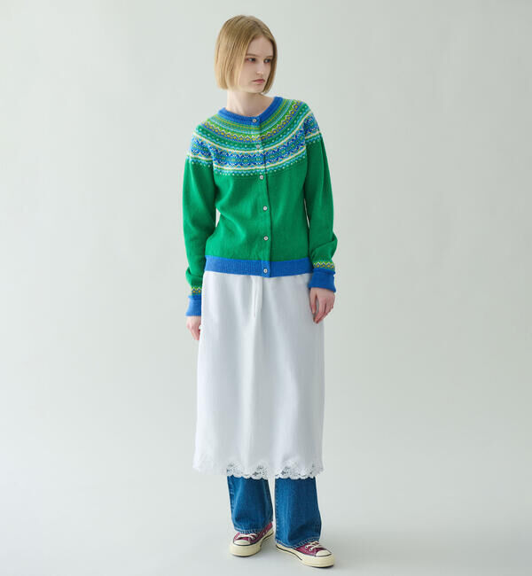  「ERIBE | ウール ショートカーディガン WOMEN」|ニット・セーター|