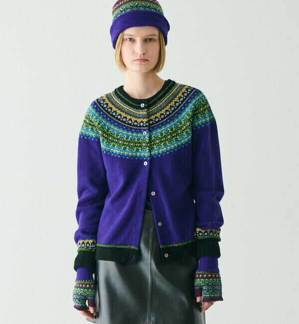  「ERIBE | ウール ショートカーディガン WOMEN」|ニット・セーター|