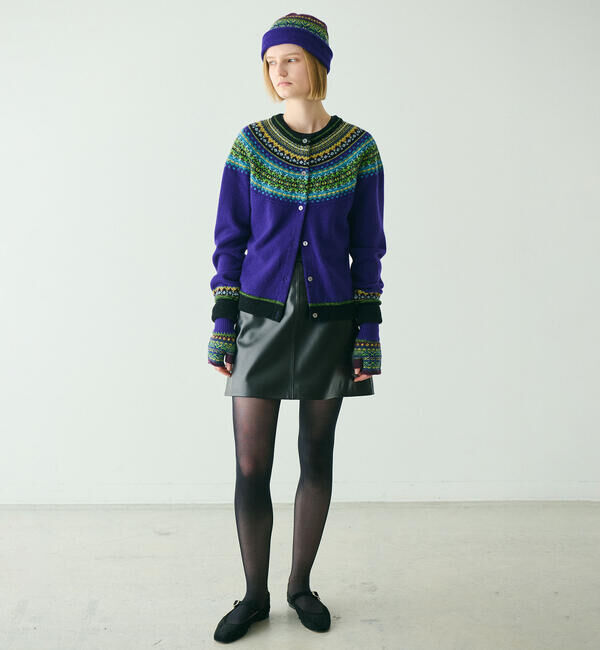  「ERIBE | ウール ショートカーディガン WOMEN」|ニット・セーター|