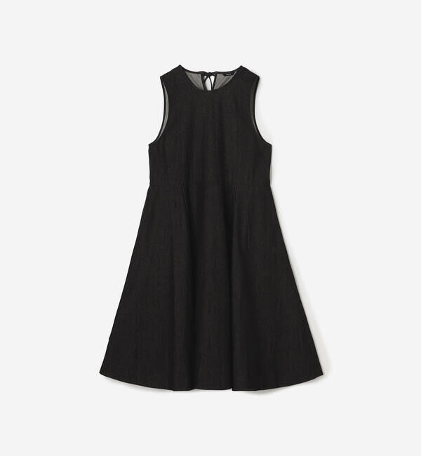  「eunoia | デニム フレアワンピース WOMEN」|ワンピース|