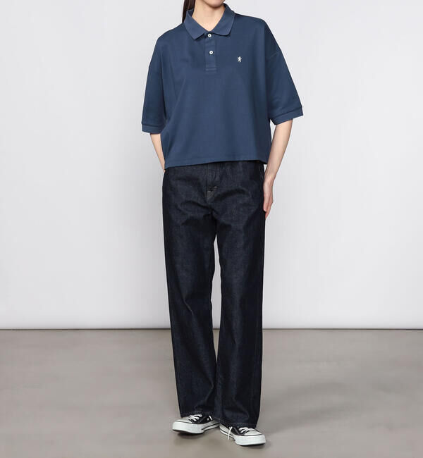 GYMPHLEX「Gymphlex | ハイゲージ鹿の子 ポロシャツ WOMEN」|ポロシャツ|