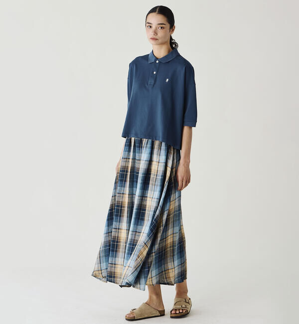 GYMPHLEX「Gymphlex | ハイゲージ鹿の子 ポロシャツ WOMEN」|ポロシャツ|