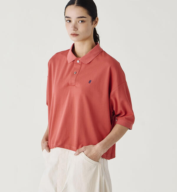 GYMPHLEX「Gymphlex | ハイゲージ鹿の子 ポロシャツ WOMEN」|ポロシャツ|