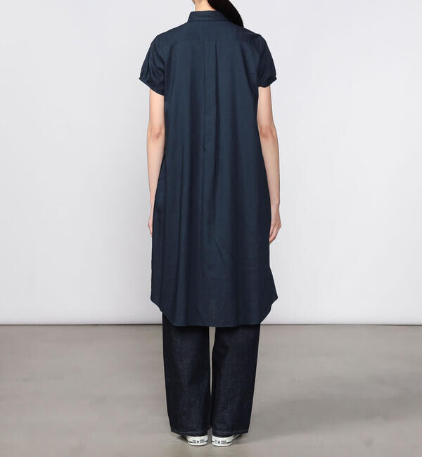 GYMPHLEX「Gymphlex | フレンチスリーブ ボタンダウンシャツワンピース WOMEN」|ワンピース|
