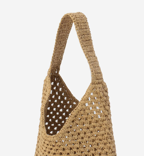  「INDIA INDUSTRY | ペーパーラフィア ショルダーバッグ WOMEN」|ショルダー・メッセンジャー|