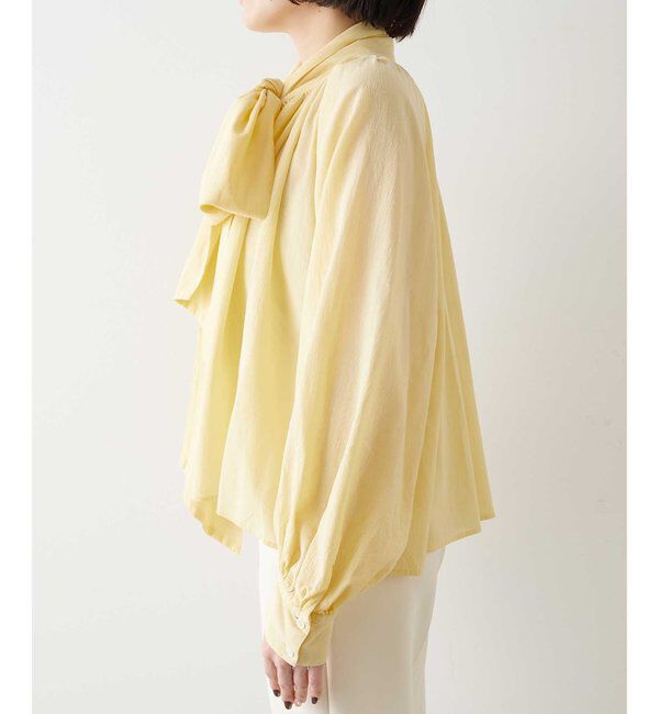  「製品染めボウブラウス」|シャツ・ブラウス|