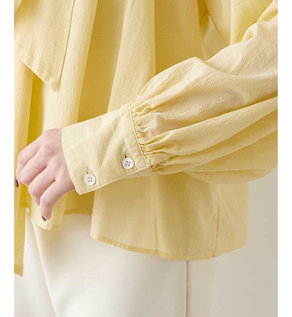  「製品染めボウブラウス」|シャツ・ブラウス|