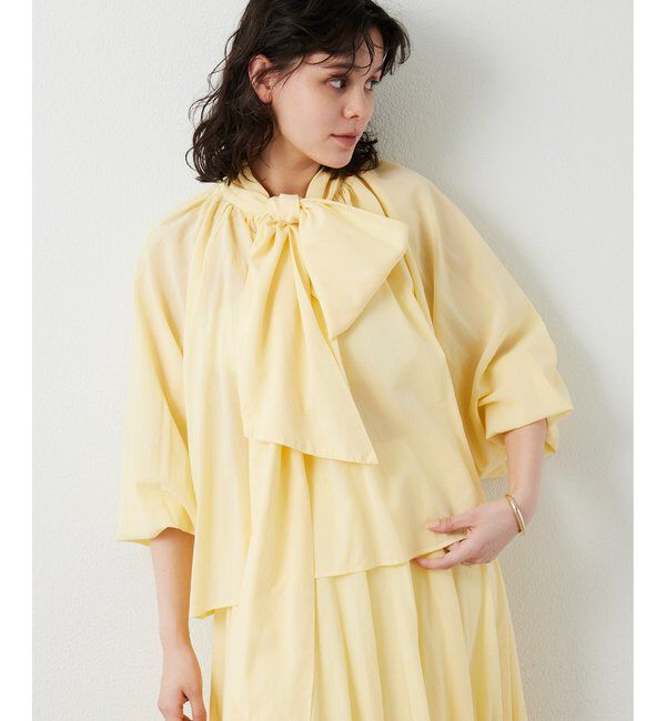  「製品染めボウブラウス」|シャツ・ブラウス|