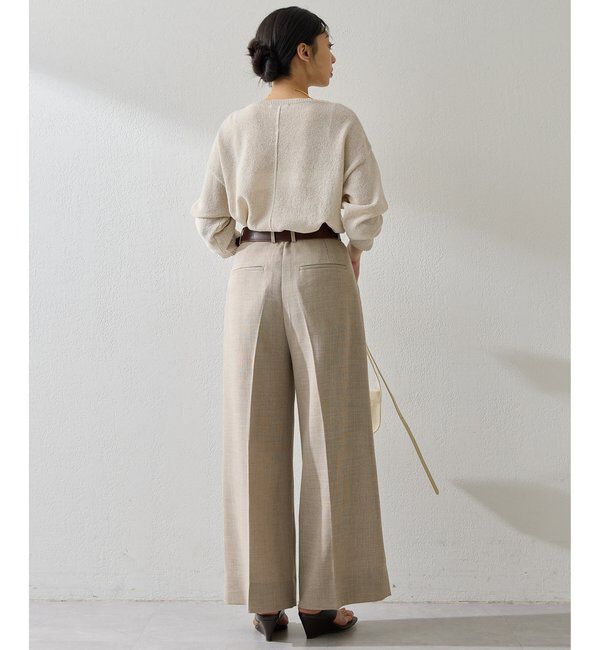  「ボートネックペーパーヤーンプルオーバー」|ニット・セーター|