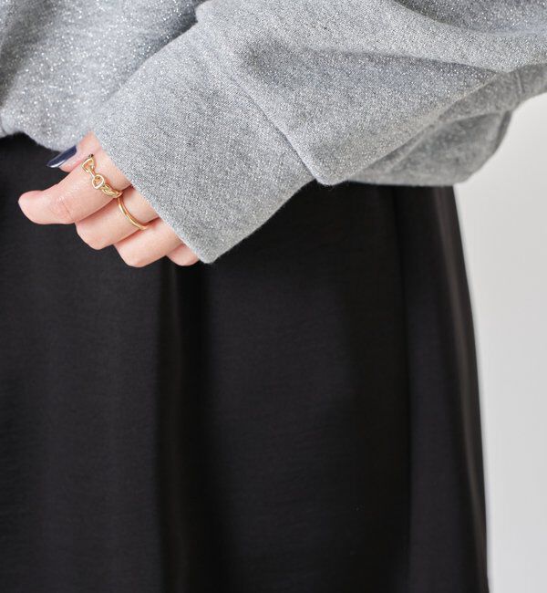  「裾バルーンラメスウエット」|Tシャツ・カットソー|