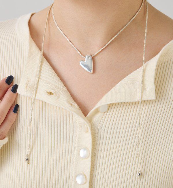  「【PAPILLONNER/パピヨネ】コードネックレス」|リング|アイボリー