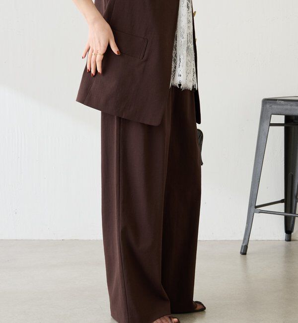  「シェルタリング3タックパンツ」|チノ|