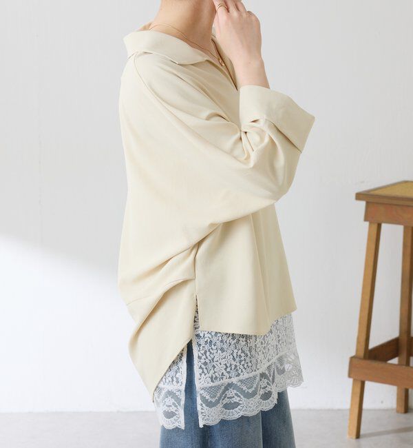  「ジャージスキッパードルマンブラウス」|シャツ・ブラウス|