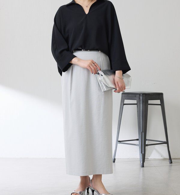  「ジャージスキッパードルマンブラウス」|シャツ・ブラウス|