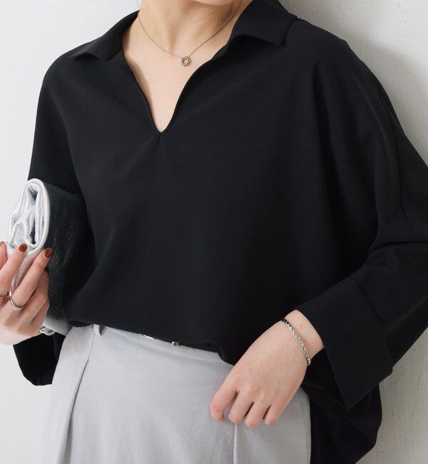  「ジャージスキッパードルマンブラウス」|シャツ・ブラウス|