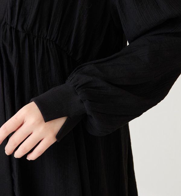  「ギャザー切替シャツカーディガン」|シャツ・ブラウス|