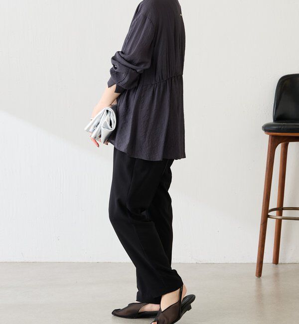  「ギャザー切替シャツカーディガン」|シャツ・ブラウス|