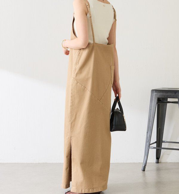  「Q.anosリラックススリムデニムワンピース」|ワンピース|