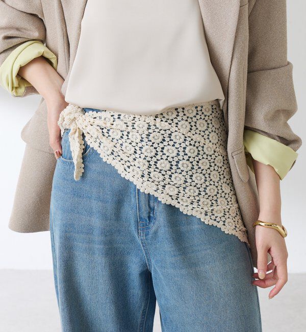  「【PAPILLONNER/パピヨネ】マルチウェイレースバブーシュカ」|マフラー|