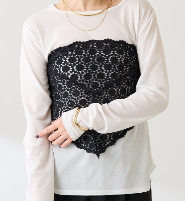  「【PAPILLONNER/パピヨネ】マルチウェイレースバブーシュカ」|マフラー|