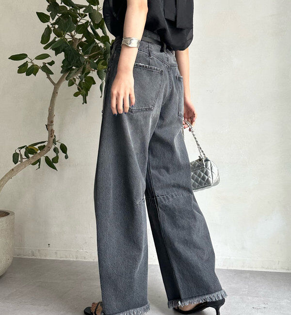  「【ベストセラーアイテム】ダメージカーブデニム」|デニム|