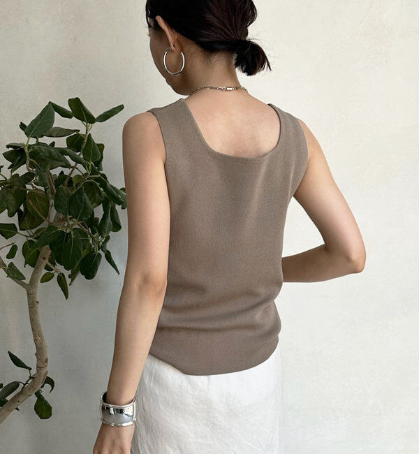  「スクエアニットタンク」|ニット・セーター|