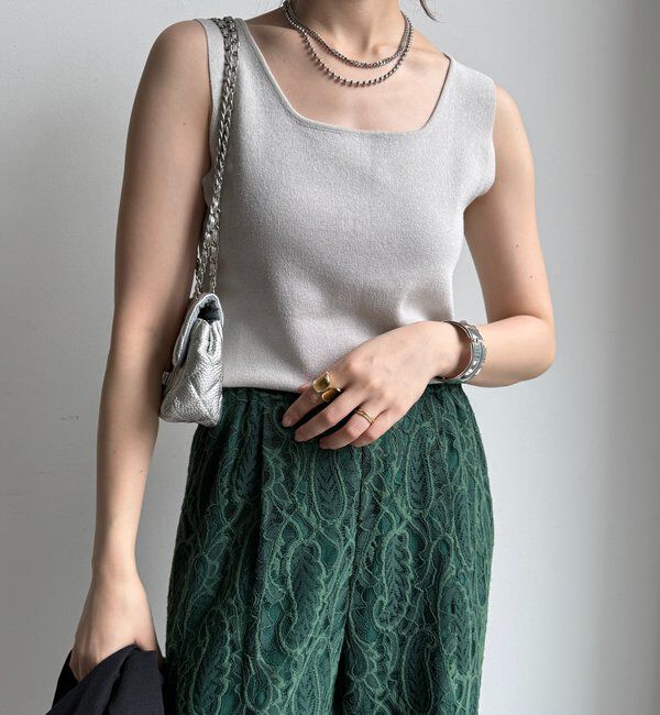  「スクエアニットタンク」|ニット・セーター|