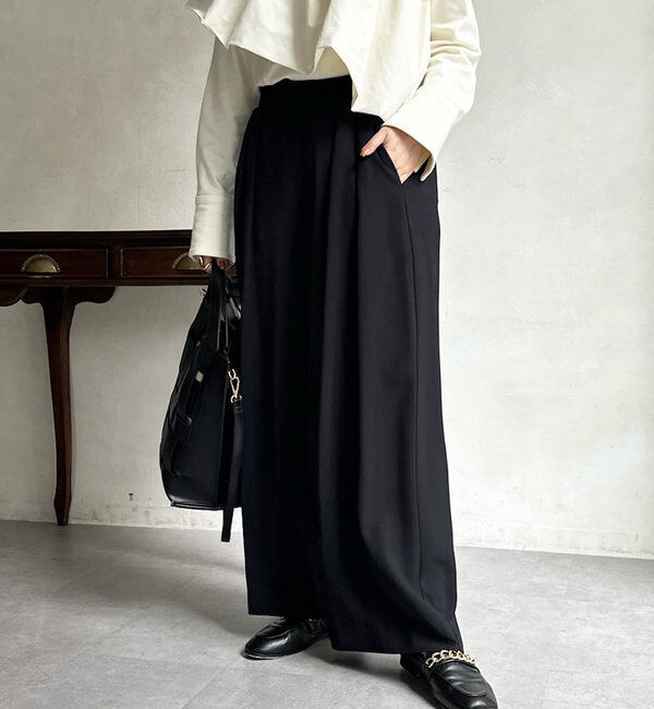  「【累計販売数3万枚突破/22色４サイズ展開！】タックワイドパンツ」|チノ|